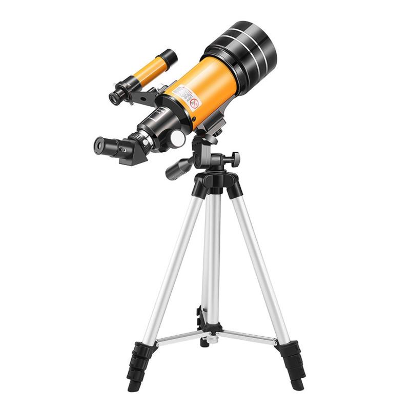 15X-150X 70mm Large Aperture Astronomic Refracting Monocular Telescope with Tripod Eyepiece Dust Cover Teleconverter Finder Scope for Star Gazing Bird Watching  |   Astronomical Telescope Astronomical Telescope Astronomical Telescope