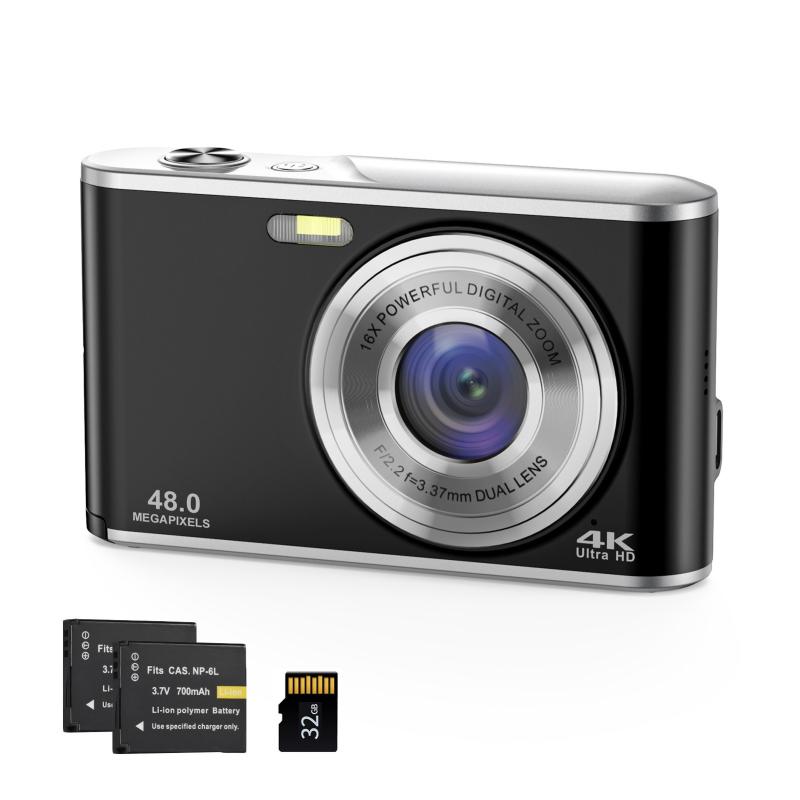 4K Digital Camera Video Camera Kids Camera with Flash Light  |   Digital Camera Cameras & Camcorders Digital Camera