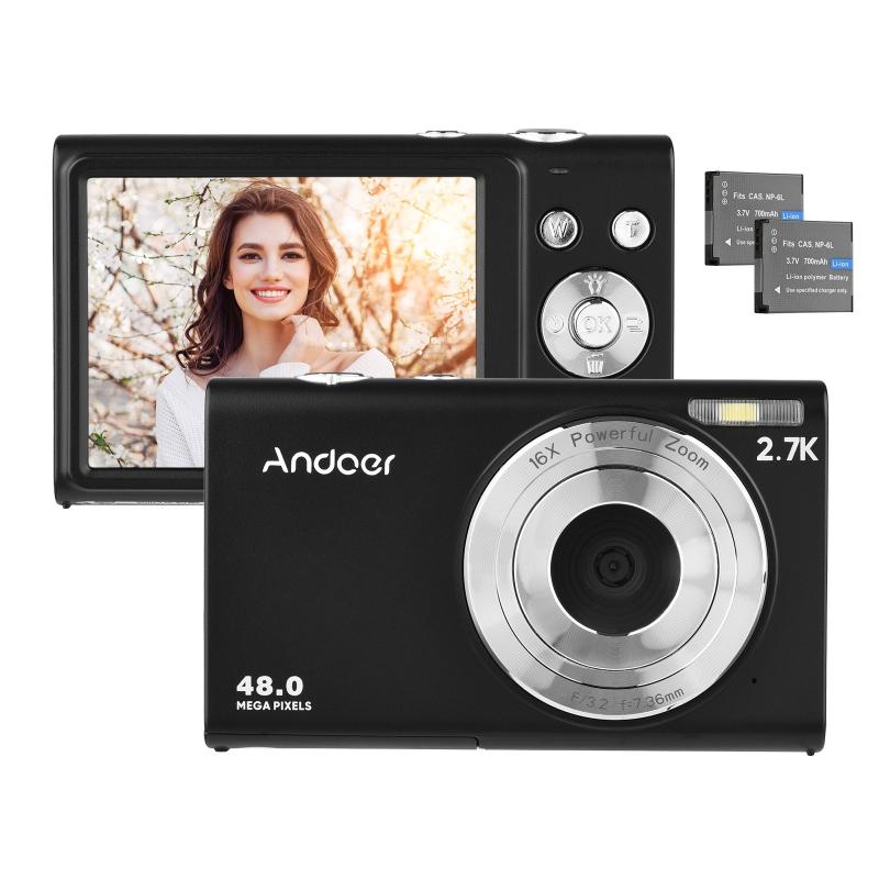 Andoer 2.7K Digital Camera Compact Video Camcorder  |   Digital Camera Cameras & Camcorders Digital Camera