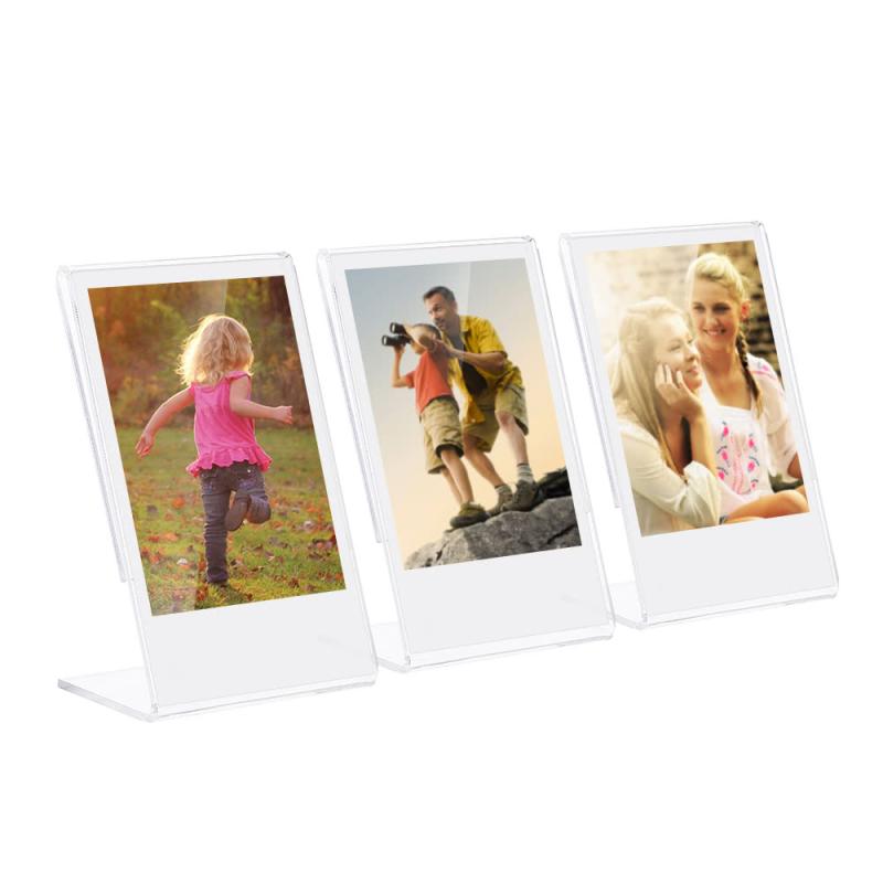 Andoer 3″ L-shape Acrylic Photo Frame Transparent Mini Stand for Fujifilm Instax Mini 8 8+ 70 7s 90 25 26 50s 9 SP-1 SP-2 Film, 3-Pack  |   Others Other Camera Accessories Others