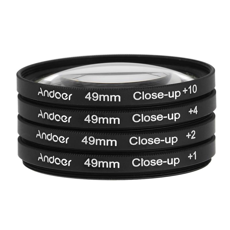 Andoer 49mm Macro Close-Up Filter Set +1 +2 +4 +10 with Pouch for Nikon Canon Sony DSLRs  |   Close-Up Filter Close-Up Filter Close-Up Filter