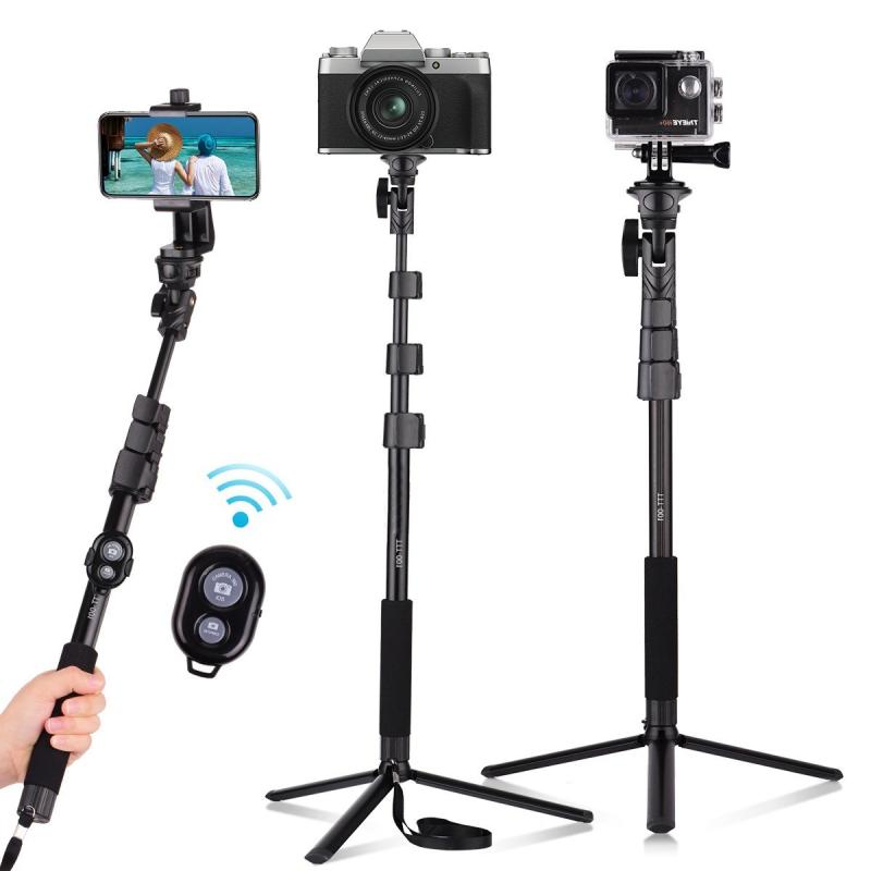 Andoer 54inch Extendable Selfie Stick with Detachable Desktop Tripod Phone Holder Sports Camera Mount Adapter Remote Shutter  |   Tripod Tripod Tripod