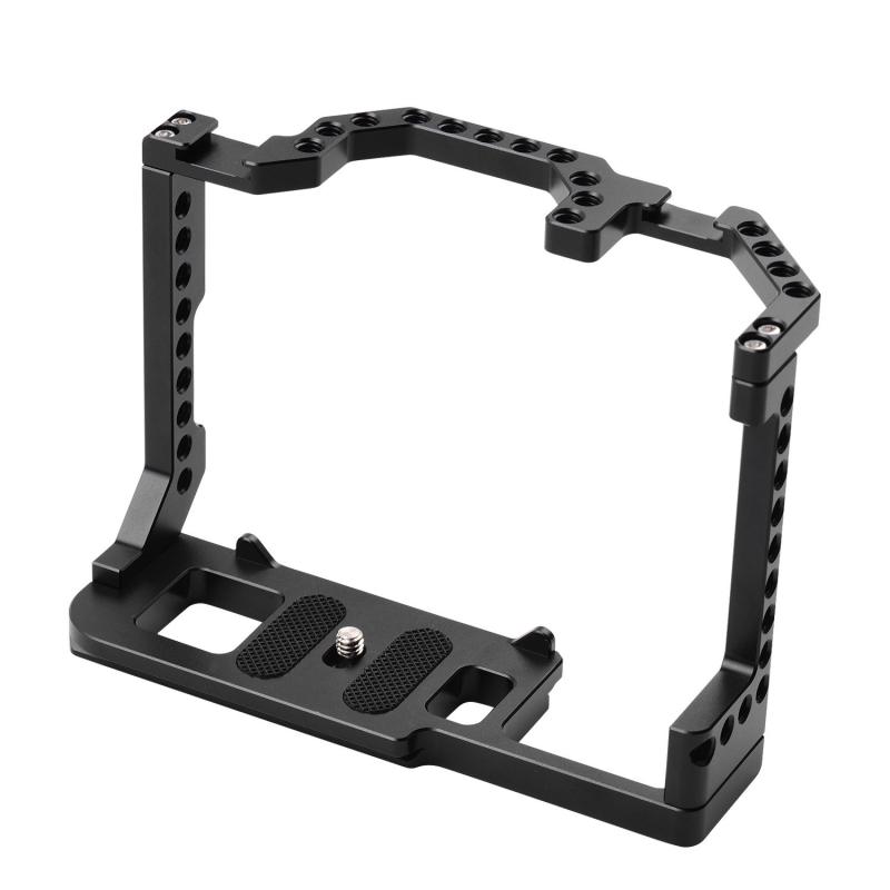 Andoer Camera Cage Aluminum Alloy with Dual Cold Shoe Mount 1/4 Inch Screw  |   Video Cage Video Cage Video Cage