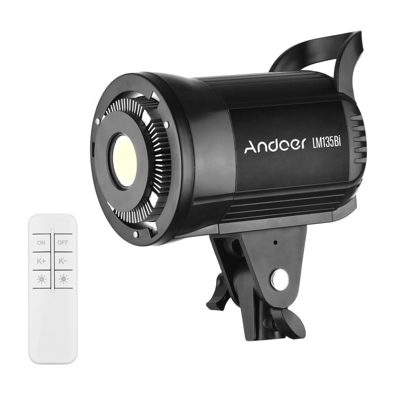 Andoer LM135Bi Portable LED Photography Fill Light 135W Studio Video Light  |   Video Light Reflector Speedlite Flash Lights & Accessories Video Light Reflector