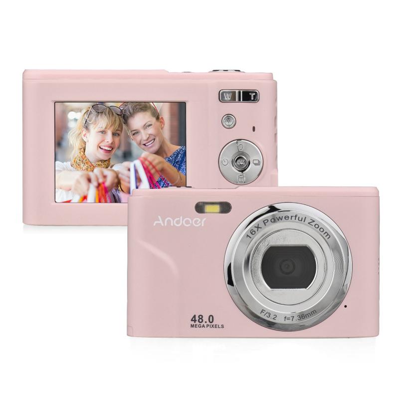 Andoer Portable Digital Camera 48MP 1080P 2.4 Inch IPS Screen 16X Zoom  |   Digital Camera Cameras & Camcorders Digital Camera