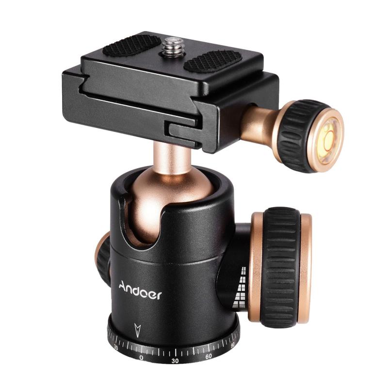 Andoer Q30 CNC Panorama Tripod Ball Head Aluminum Alloy Material Max. Load 5KG 360 Degree Rotation  |   Tripod Head Tripod Head Tripod Head