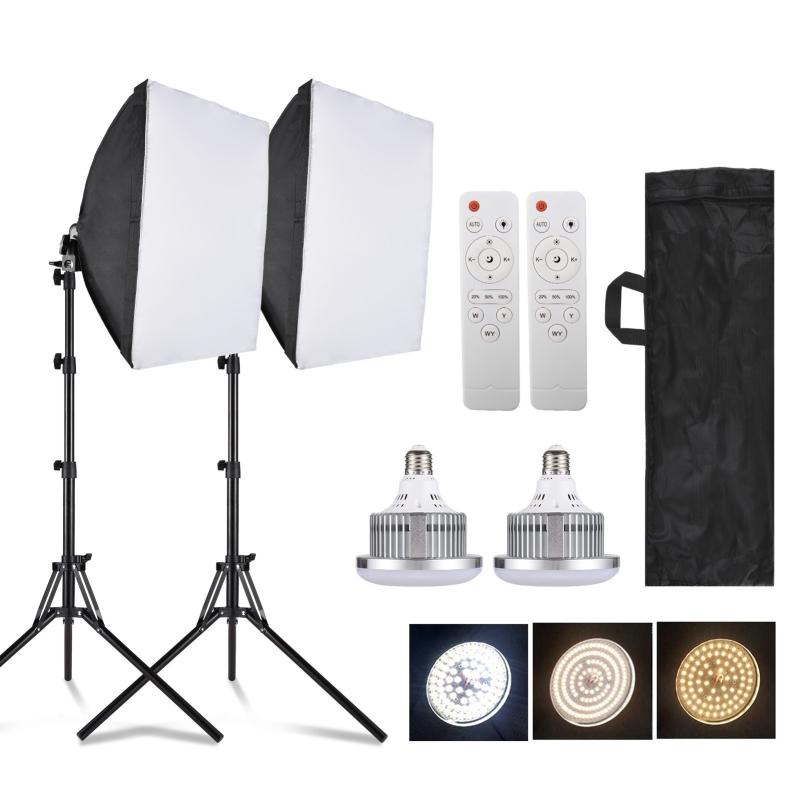 Andoer Studio Photography Light Kit Softbox Lighting Set  |   Professional Studio Kit Photography Studio Equipment Professional Studio Kit