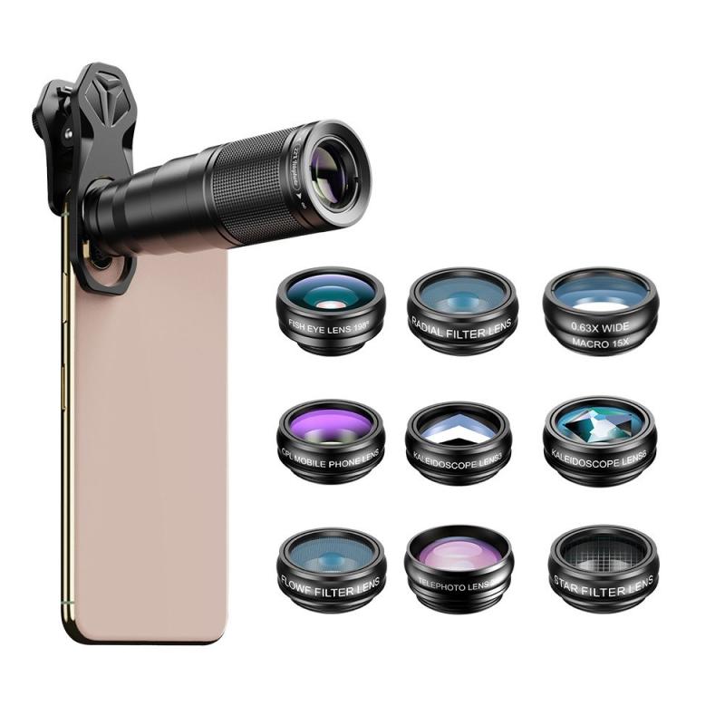 APEXEL 10-in-1 Phone Lens Kit  |   Camera Lens Camera Lens Camera Lens