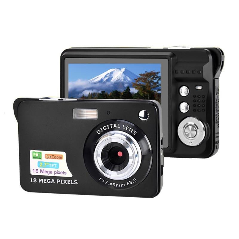 Digital Camera Mini Pocket Camera 18MP 2.7 Inch LCD Screen 8x Zoom Smile Capture Anti-Shake with Battery  |   Digital Camera Cameras & Camcorders Digital Camera