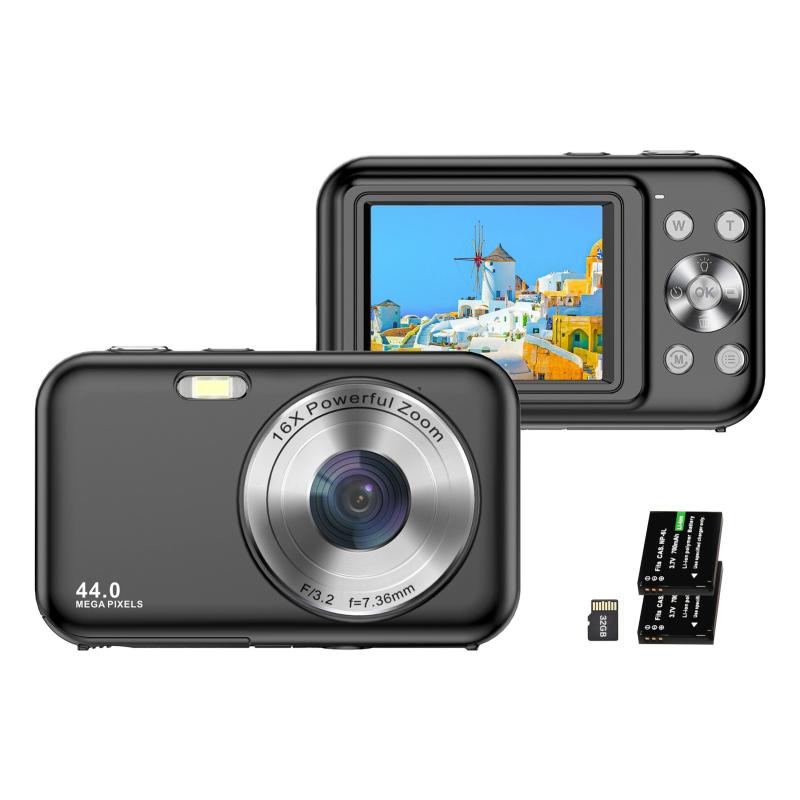 Portable 1080P Digital Camera 44MP 16X Digital Zoom Auto Focus Self-Timer Anti-shaking  |   Digital Camera Cameras & Camcorders Digital Camera