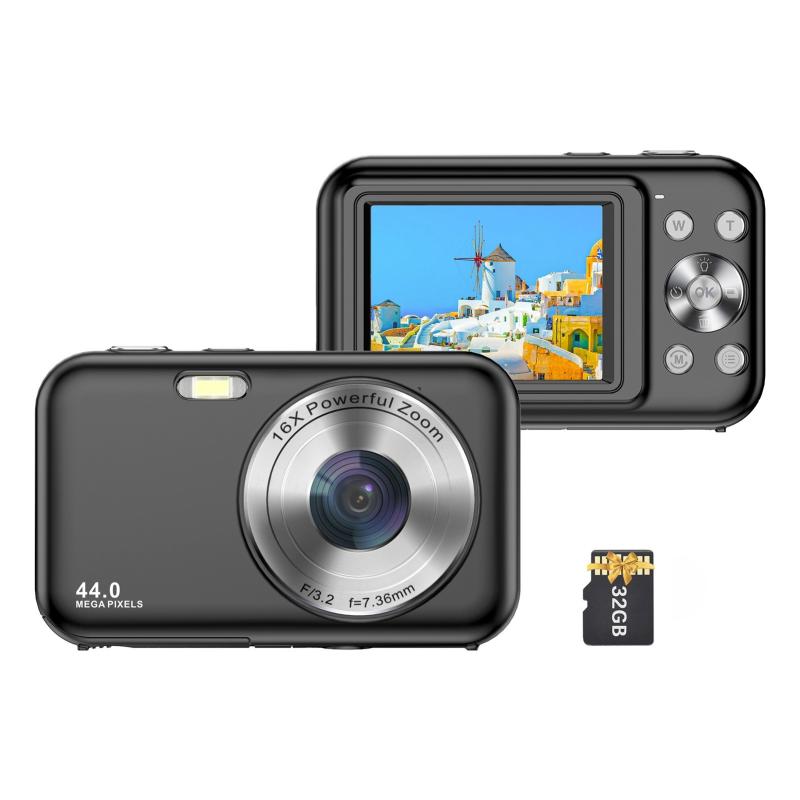 Portable 1080P Digital Camera with 32GB Memory Card  |   Digital Camera Cameras & Camcorders Digital Camera