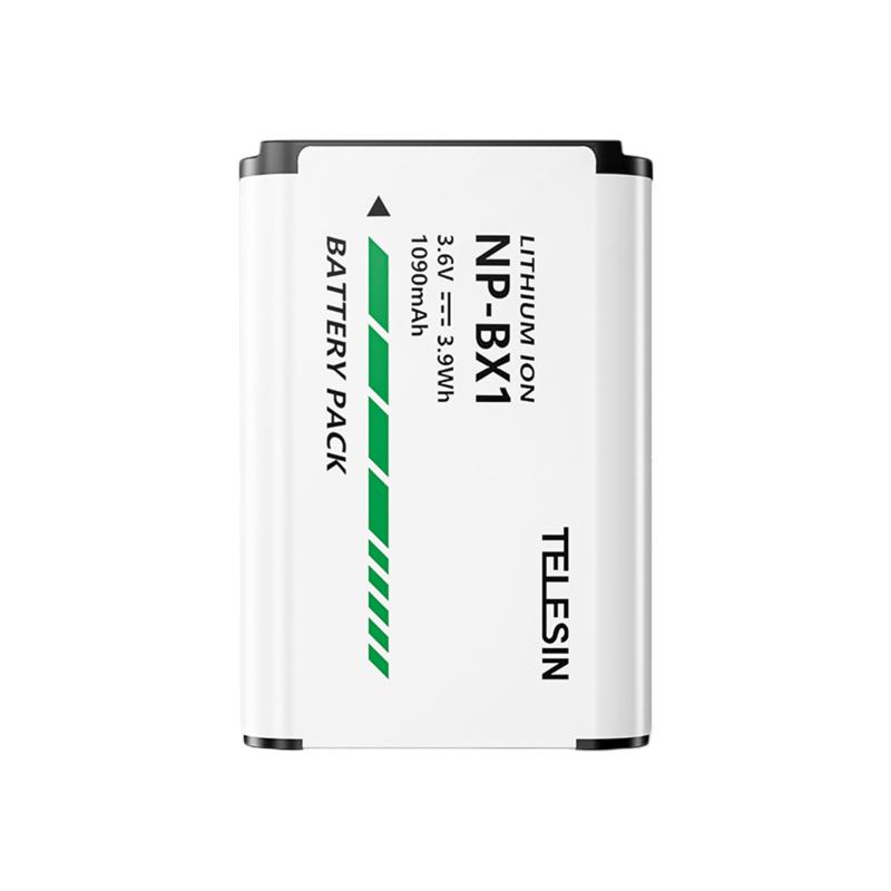 TELESIN NP-BX1 1090mAh Camera Battery Rechargeable Battery with 6 Safety Protections Fast Charging Power Bank Compatible with Digital Cameras Camcorders Sony ZV-1/ ZV1Ⅱ/ RX1R/ RX1/ WX500/ WX700/ WX350/ RX100M6/ RX100M5A/ RX100M5/ H400/ HX99/ HX90/ HDR-CX240E/ HDR-MV1/ FDR-X1000V/ HDR-AS300R  |   Camera Battery & Charger Battery & Charger Accessories Camera Battery & Charger