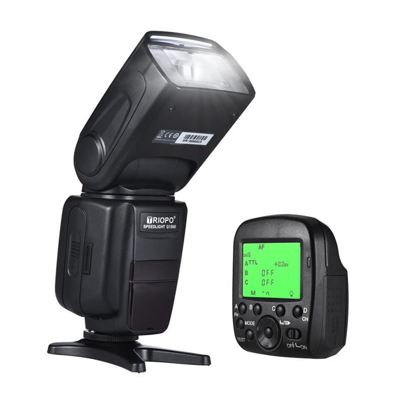 TRIOPO G1500 2.4G HSS 1/8000s GN58 TTL Wireless Master Slave Flash Speedlite + Trigger for Sony A77II A7RII A7R A58 A99 ILCE600L  |   On Camera Speedlite On Camera Speedlite On Camera Speedlite