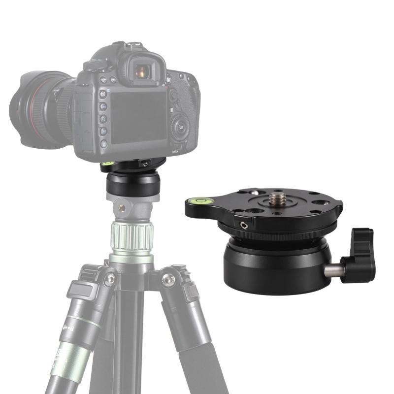 Tripod Leveling Base Photography Camera Tripod Head with 1/4 Inch Mounting Screw  |   Tripod Head Tripod Head Tripod Head