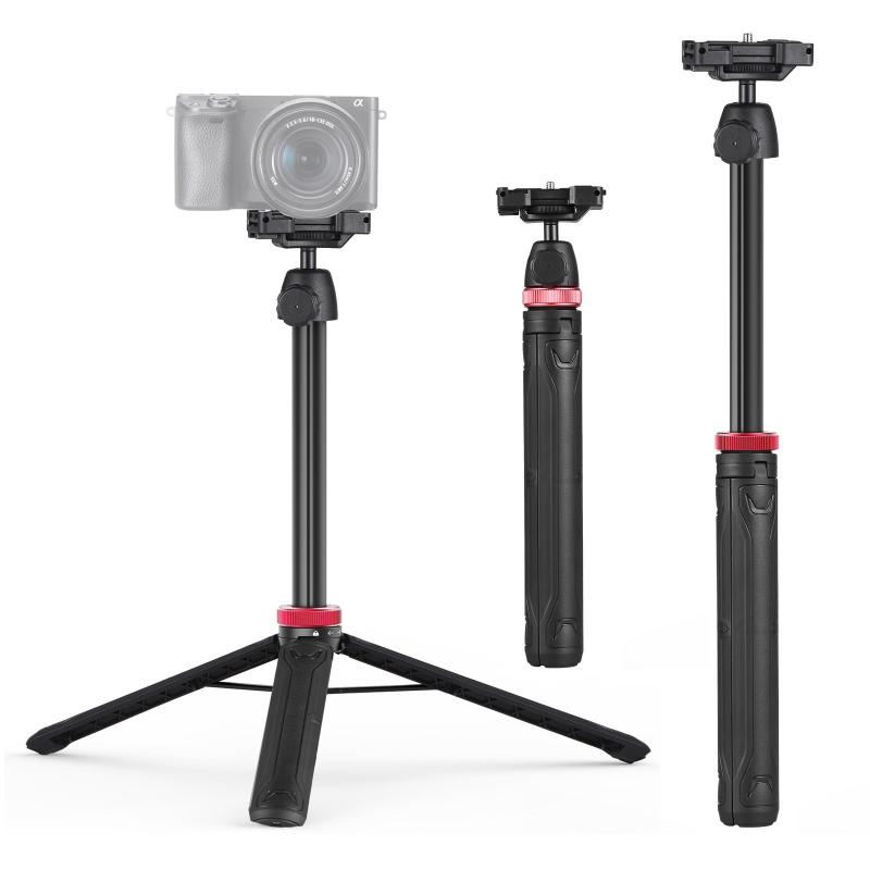 Ulanzi Extendable Mini Tripod Stand Flexible Portable Selfie Stick with 360° Rotatable Ball Head Quick Release Plate Phone Clip Max. Load Bearing 1.5kg for Smartphone Camera Live Streaming Vlog Video Photography  |   Tripod Tripod Tripod