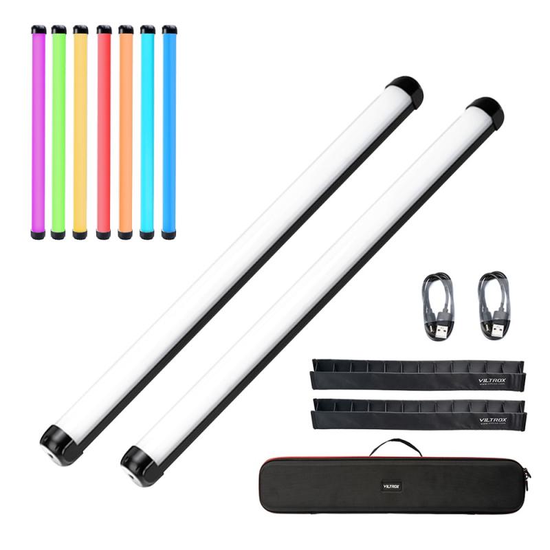 VILTROX K60 20W RGB LED Light Bi-Color Light Tube Portable Fill Light Wand Stick 2pcs Light  |   LED Photography Light Kit LED Photography Light Kit LED Photography Light Kit