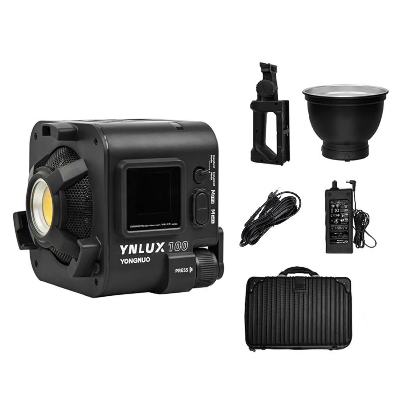 YONGNUO YNLUX100 100W Compact Handheld LED Video Light COB Photography Fill Light  |   LED Photography Light Kit LED Photography Light Kit LED Photography Light Kit