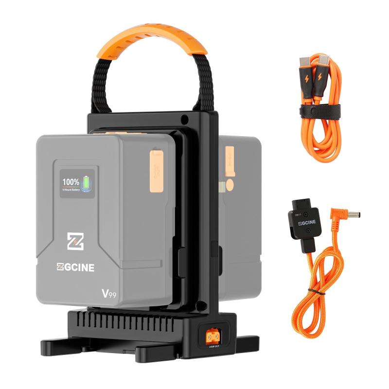 ZGCINE VM-C2 Kit Dual-Channel V-Mount Battery Charger V Lock Battery Charger  |   Camera Battery & Charger Battery & Charger Accessories Camera Battery & Charger