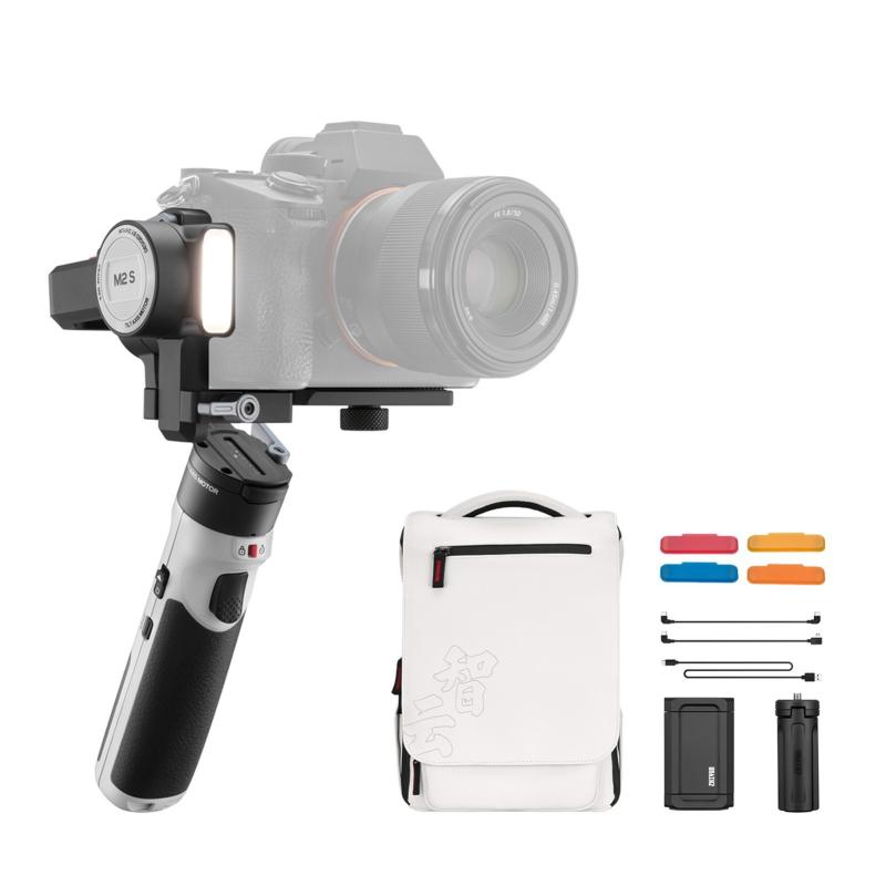 ZHIYUN CRANE-M2 S Combo Compact Handheld 3-Axis Gimbal Stabilizer Kit with LED Fill Light Built-in Battery PD Quick Charging for Smartphone Sports Camera Mirrorless Camera with Backpack Phone Holder  |   Stabilizer Stabilizer Stabilizer