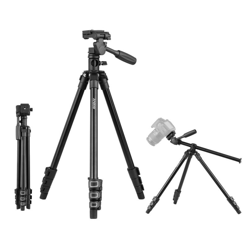 Andoer Q160HA Professional Video Tripod Horizontal Mount Heavy Duty Camera Tripod  |   Tripod Tripod Tripod