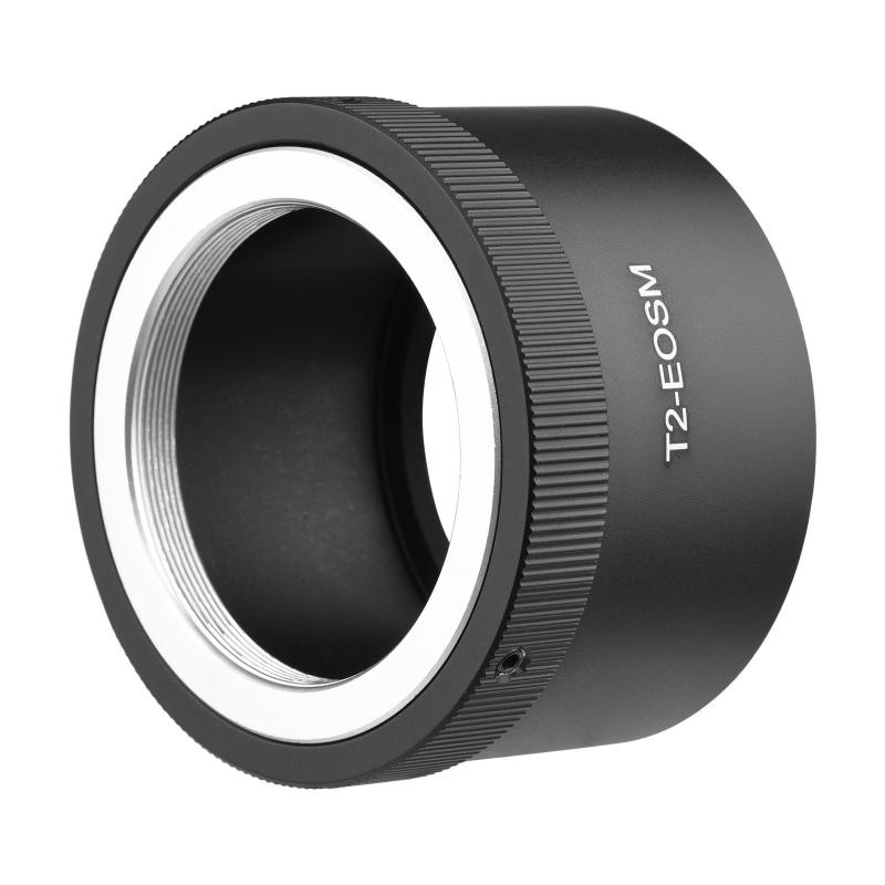 Manual Lens Mount Adapter Ring Aluminum Alloy for T2-Mount Lens to Canon EOS M1/M2/M3/M5/M6/M6 Mark II/M10/M50/M100/M200 EF-M Mount Mirrorless Camera  |   Lens Adapters & Converters Lens Adapters & Converters Lens Adapters & Converters